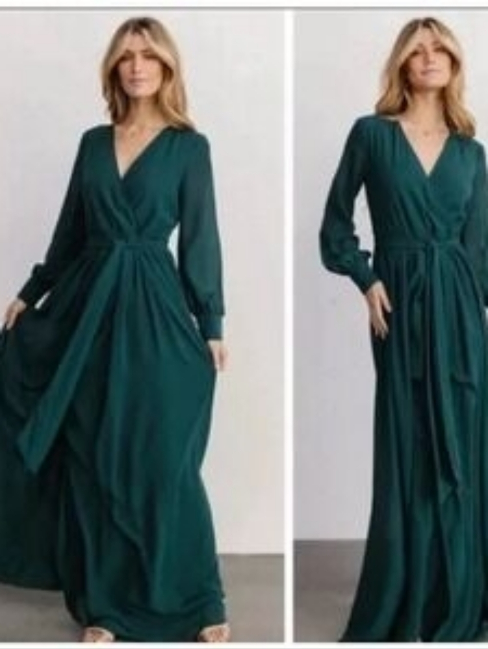 Baltic Born Hunter Green Lydia Maxi Dress Size Small New